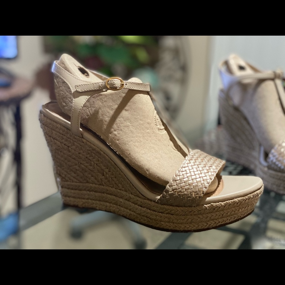 Ugg platform sandals.